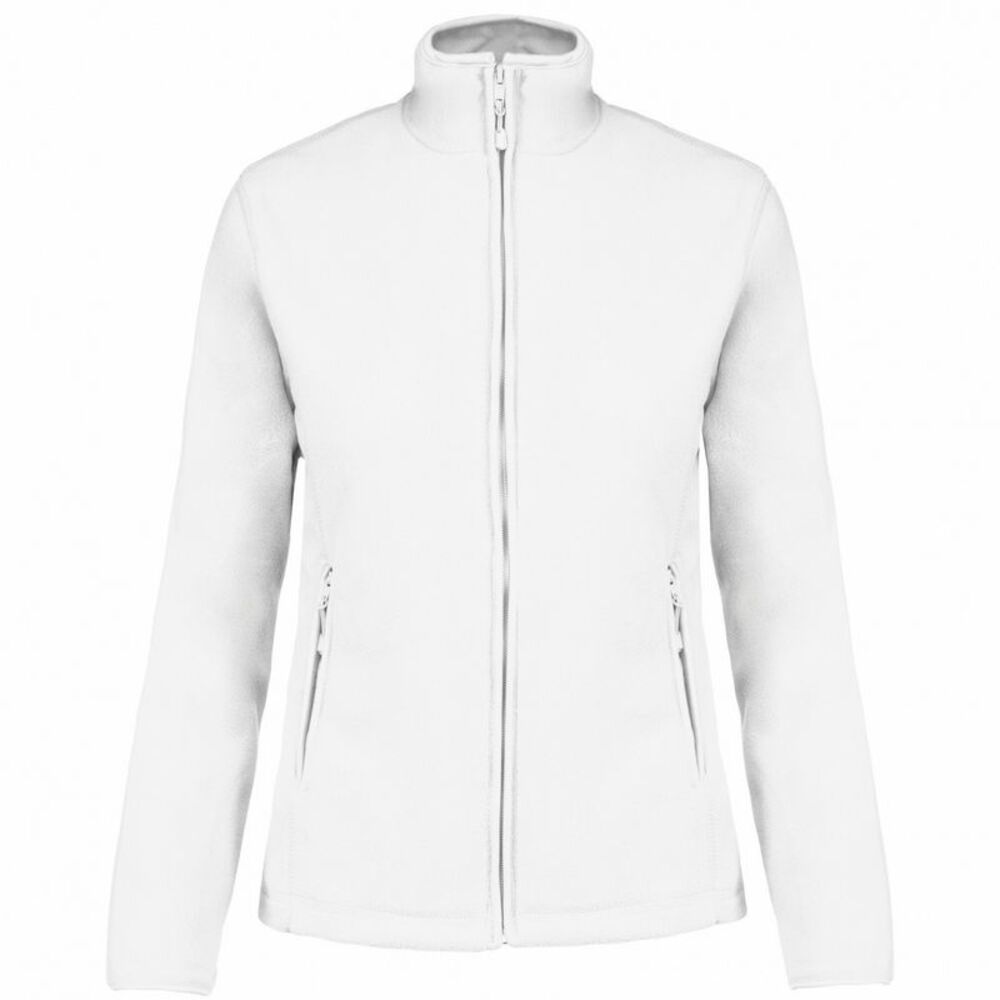 Kariban Womens/Ladies Maureen Microfleece Jacket / White